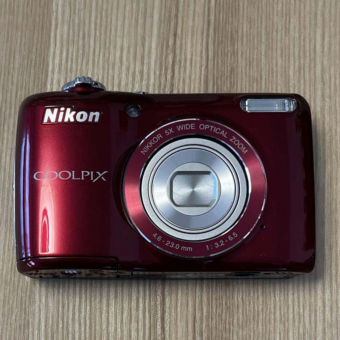 Nikon COOLPIX レッド コンパクトデジタルカメラ　L26 デジカメ