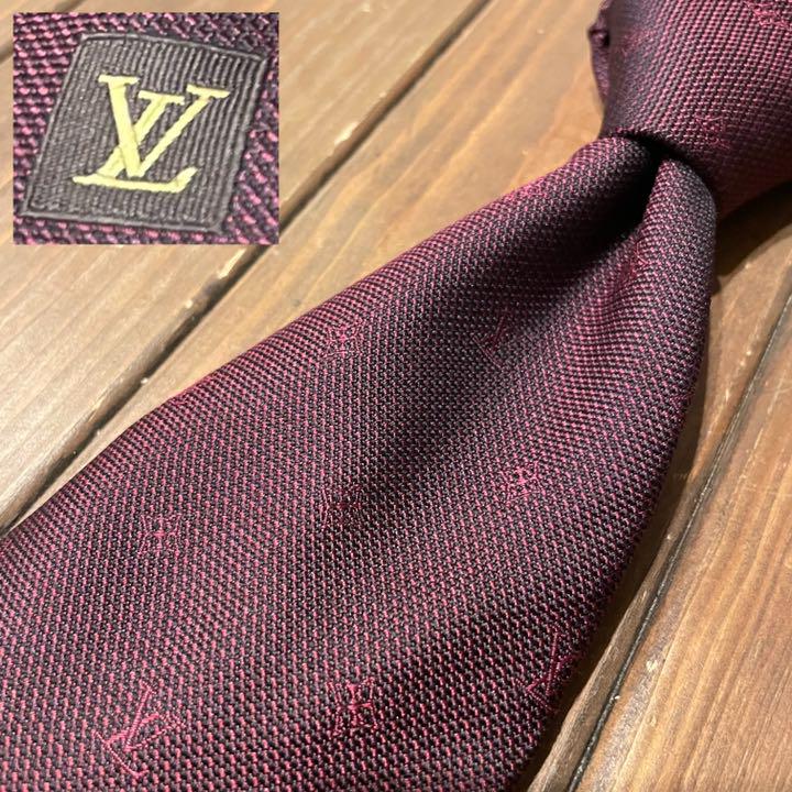 美品】 LOUIS VUITTON ルイヴィトン ネクタイ モノグラム ボルドー シルク ネクタイ 小物¥9,972-konohana-cl.jp 美品】 LOUIS VUITTON ルイヴィトン ネクタイ モノグラム ボルドー シルク ネクタイ 小物¥9,972-konohana-cl.jp