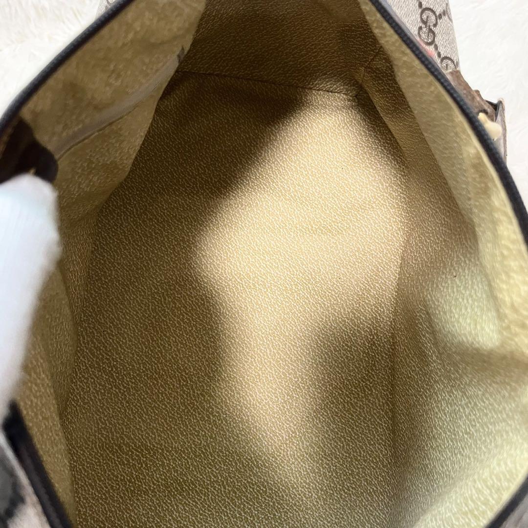 OLD GUCCI SHERRY LINE GG PATTERNED MINI BOSTON SHOULDER BAG