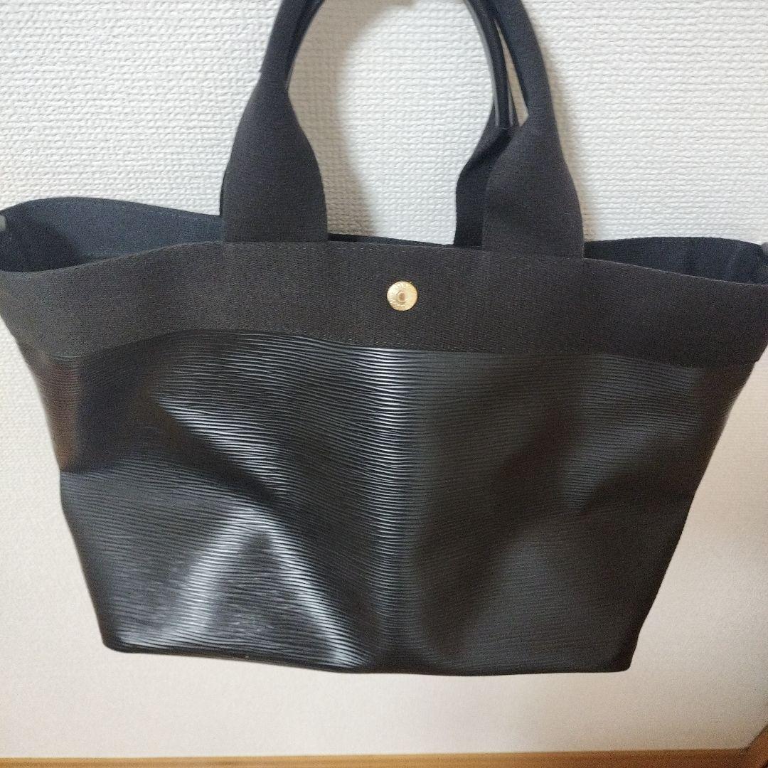 【なさそ】TOPKAPI リプル　ネオレザー　トートバッグ　A4 黒