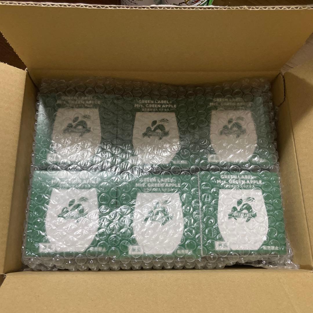 グリーンラベル　Mrs. Green Apple グラス 6個セット