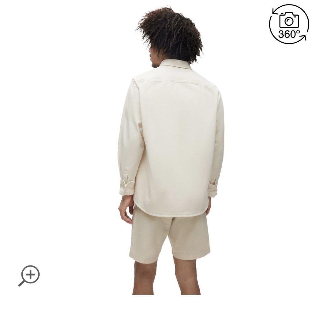 BOSS オーバーサイズフィットシャツ　アンダイド　オーガニックコットン