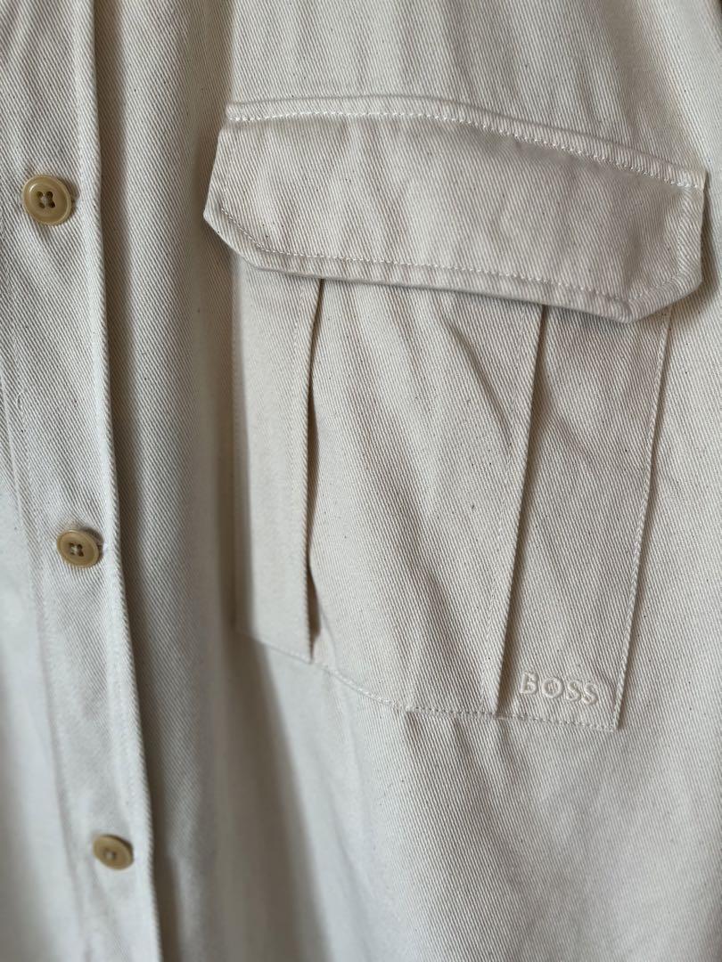 BOSS オーバーサイズフィットシャツ　アンダイド　オーガニックコットン