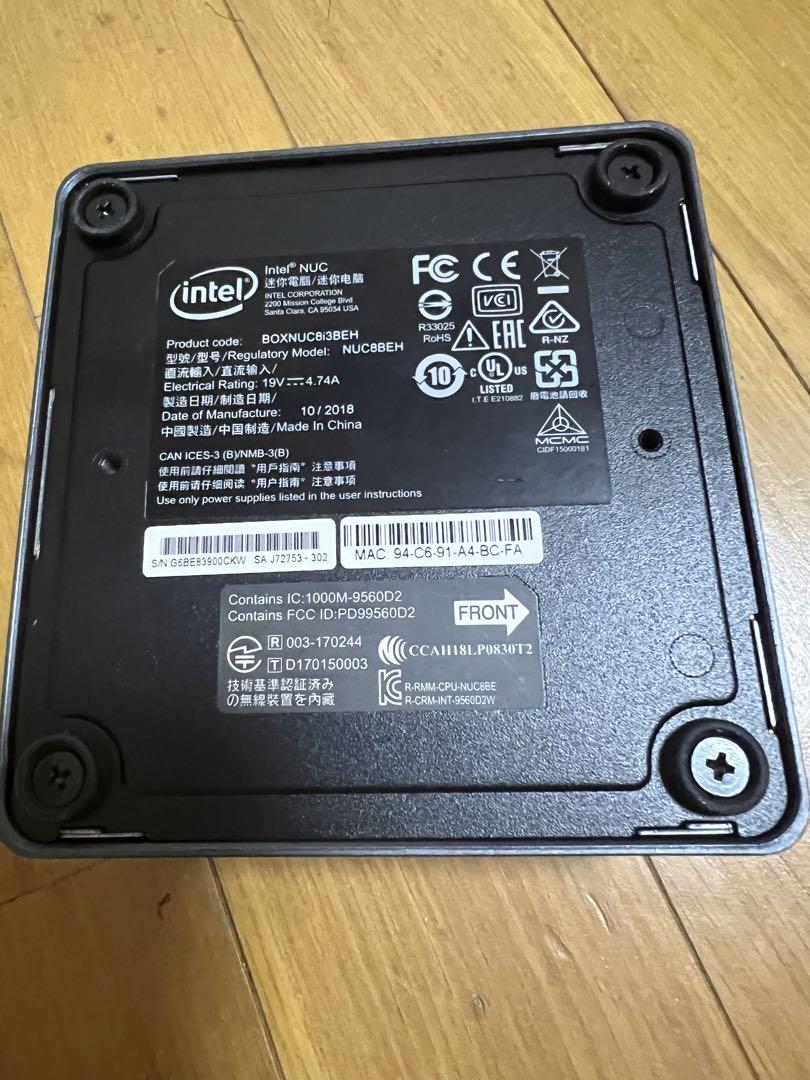 インテル NUC キット NUC8BEH(第8世代) awardsandwinners.com