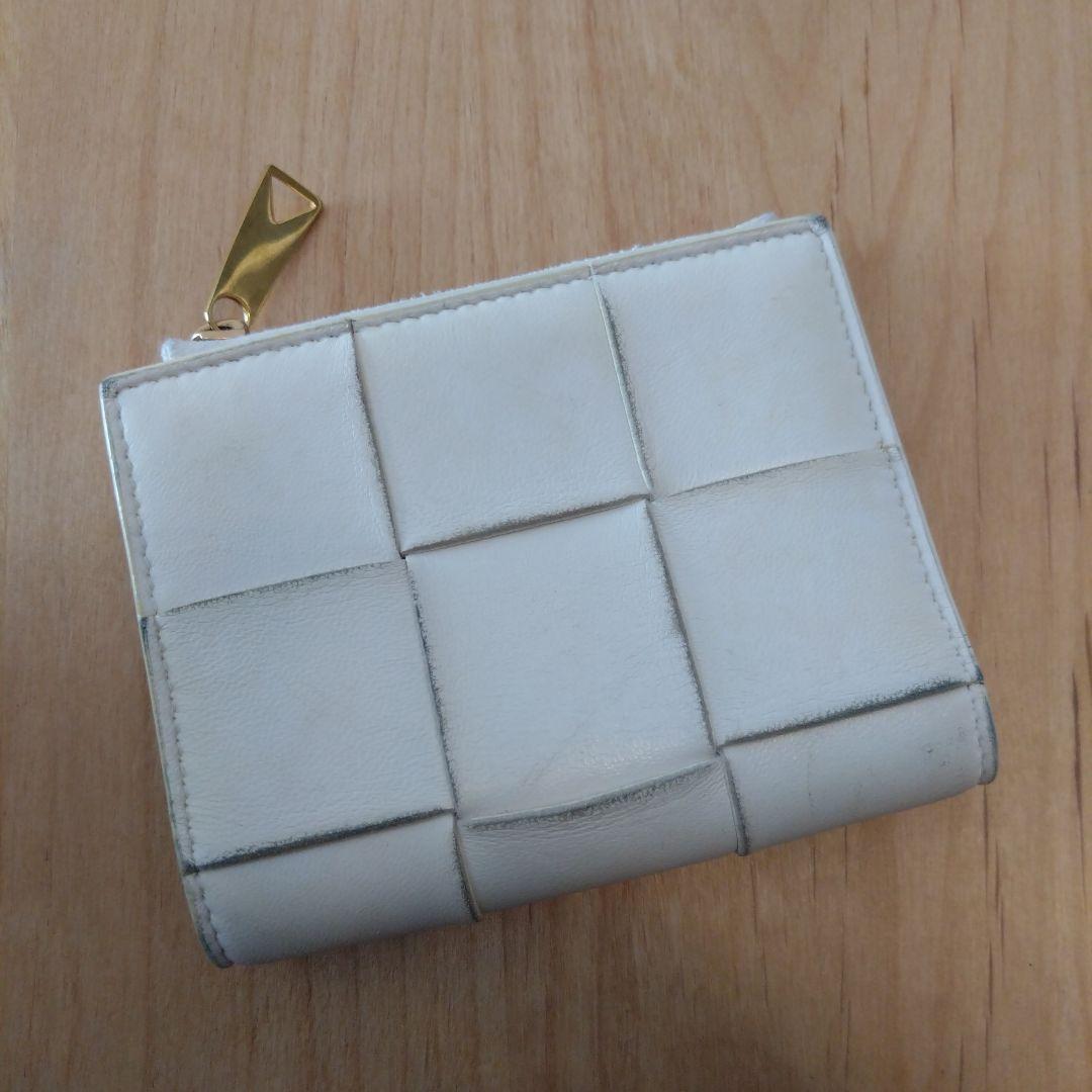 ●BOTTEGA VENETA●カセット 二つ折り 財布 パラキートスモール カセット 二つ折りファスナーウォレット