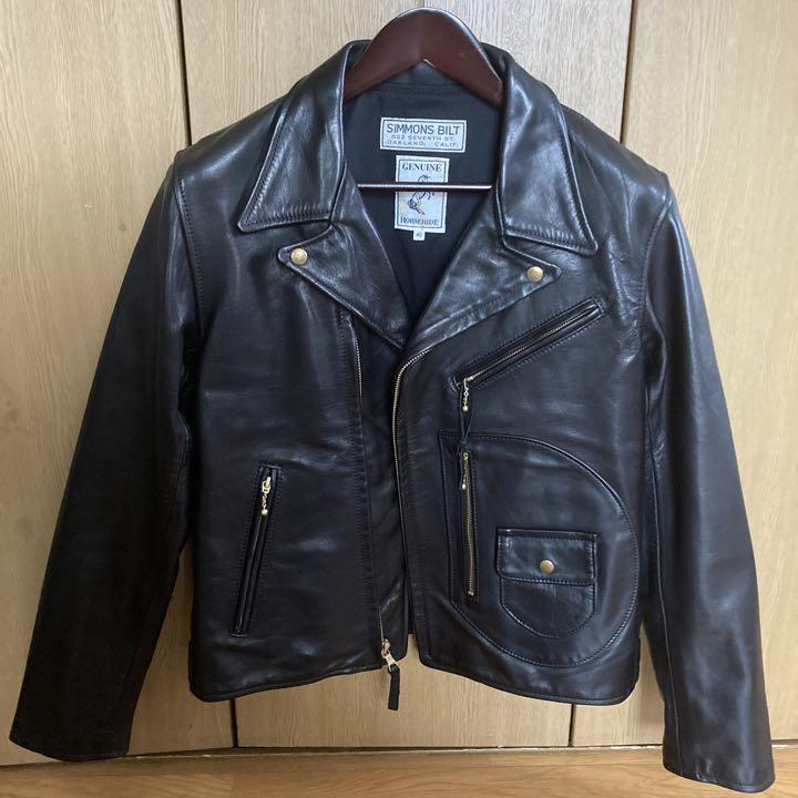 SIMMONS BILT シモンズビルト　ダブルライダース　ホースハイド　馬革