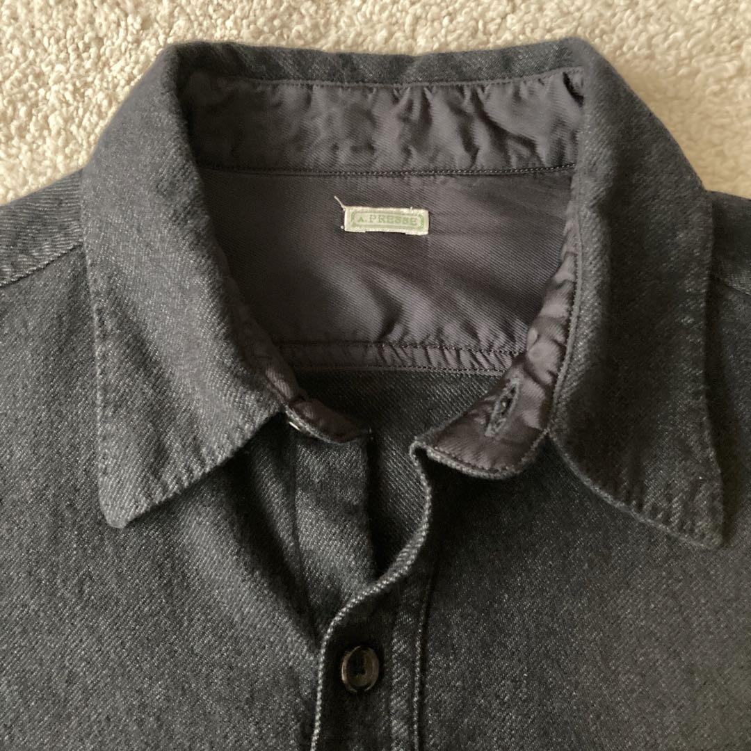 A.PRESSE アプレッセ CPO Shirt サイズ3 カシミヤ混 - メルカリ A.PRESSE アプレッセ CPO Shirt サイズ3 カシミヤ混 - メルカリ