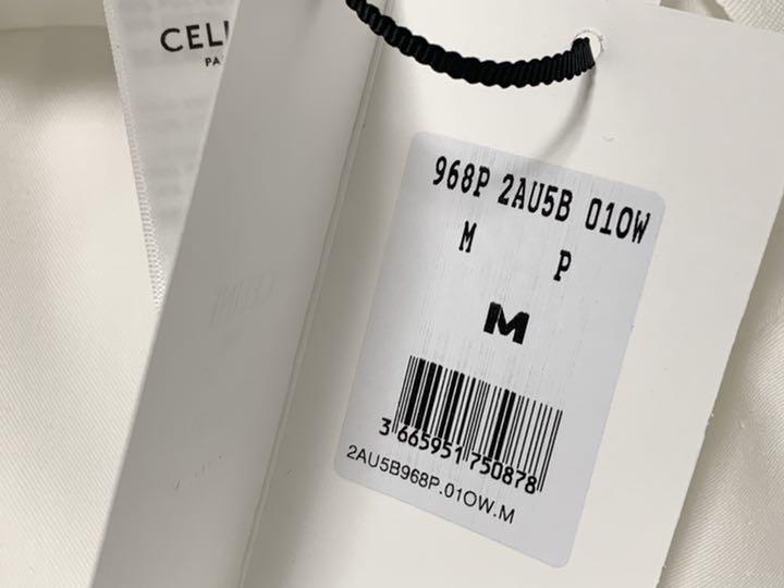 格安人気 新品 バケット ハット ホワイト M 7gqRr-m63313291350 CELINE セリーヌ ロゴ 高品質正規品