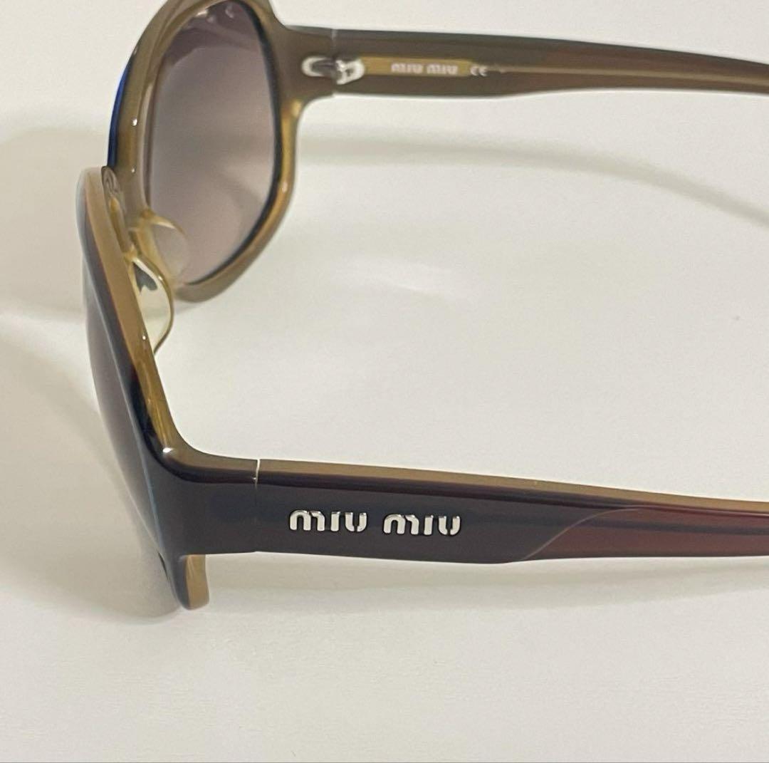 miu miu ブラウン サングラス ケース付き