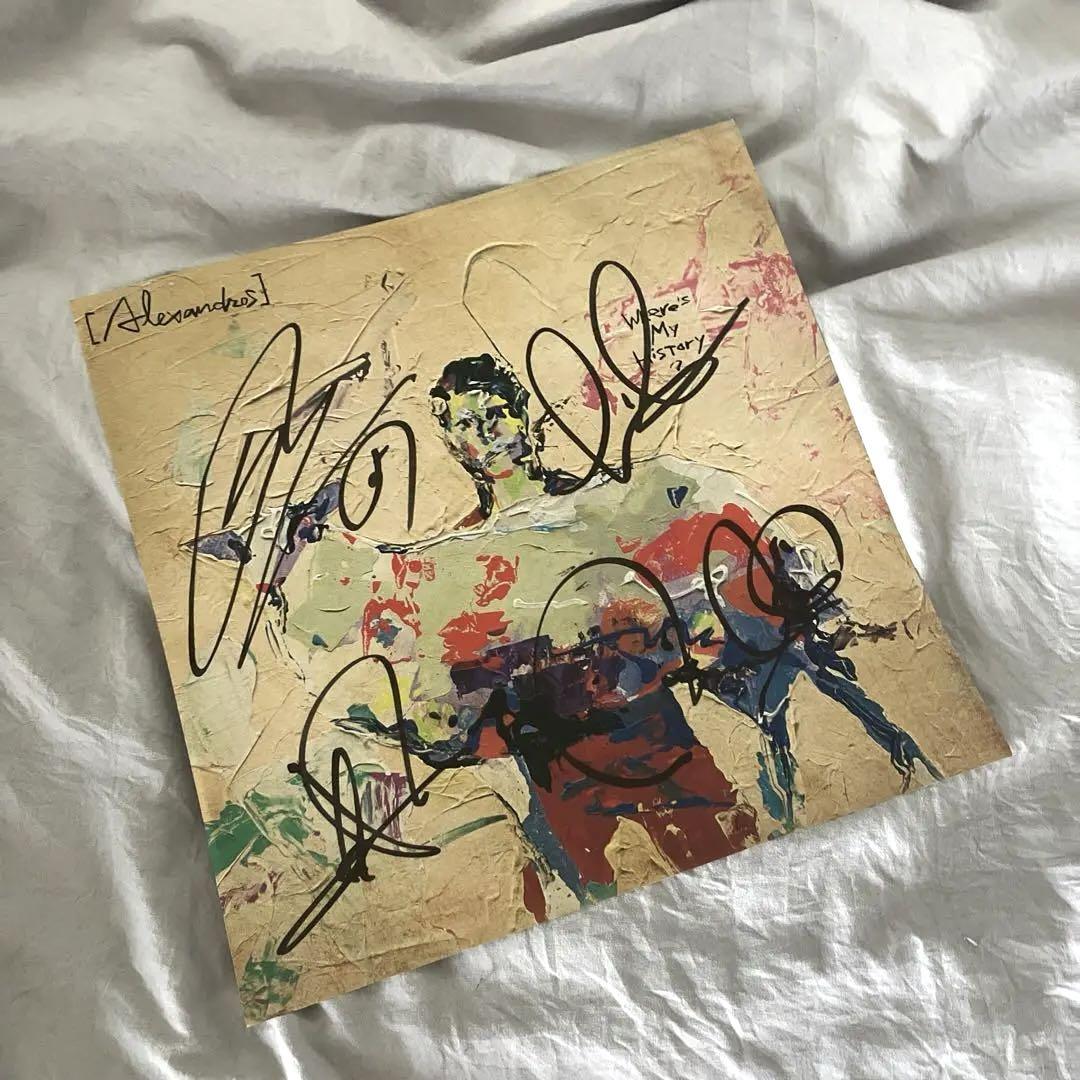 ［Alexandros］完全生産限定　アナログ盤　メンバー全員の直筆サイン入り！ Alexandros］完全生産限定 アナログ盤 メンバー全員の直筆サイン