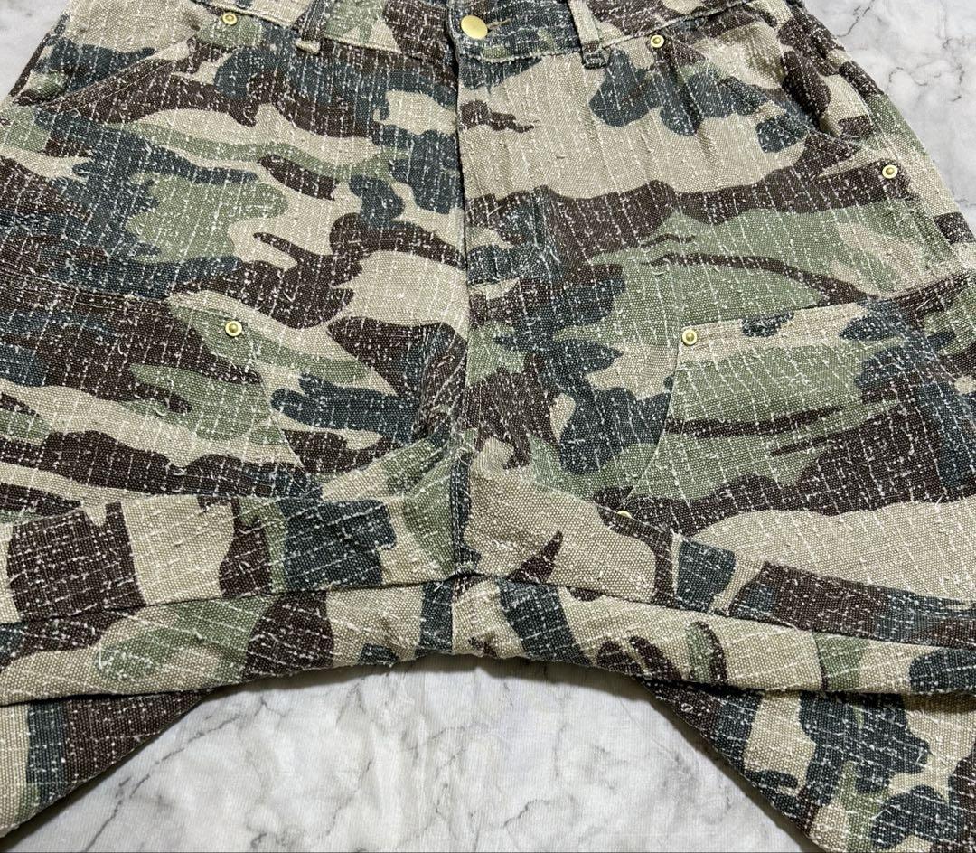 25ss WHITELAND 迷彩 カモ ダブルニー ワーク ペインターパンツ