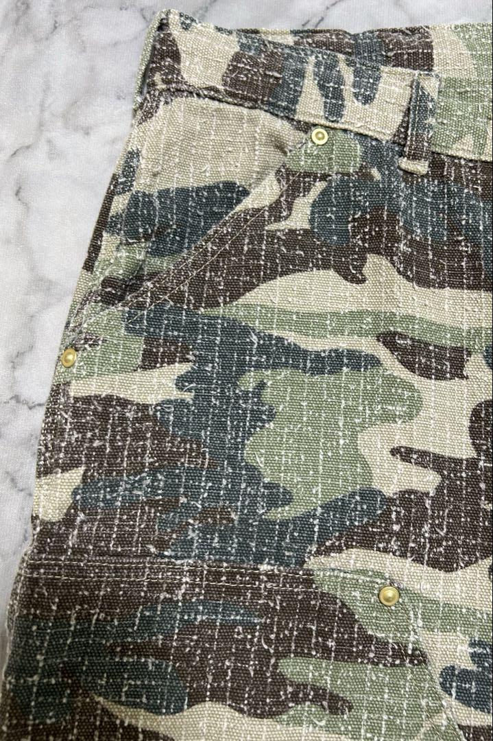 25ss WHITELAND 迷彩 カモ ダブルニー ワーク ペインターパンツ