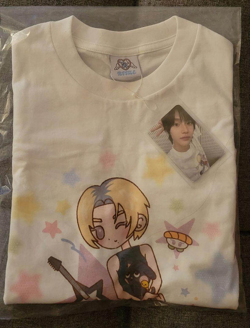 RIIZE WONBIN ソウルコン Tシャツ ロゴver. トレカ付き RIIZE ソウルコン ウォンビン Tシャツ キャラクター トレカ付