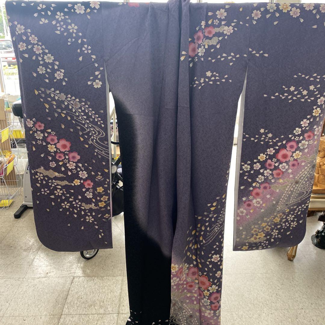 人気特価 2-7-2-9振袖絹 女性用 袖長107cm 裄長70cm 成人式身長160cm