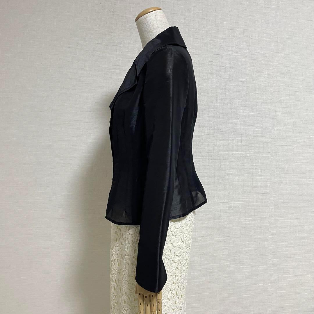 極美品】ソワールドルチェ◎シルクタフタ風メタルボタン
