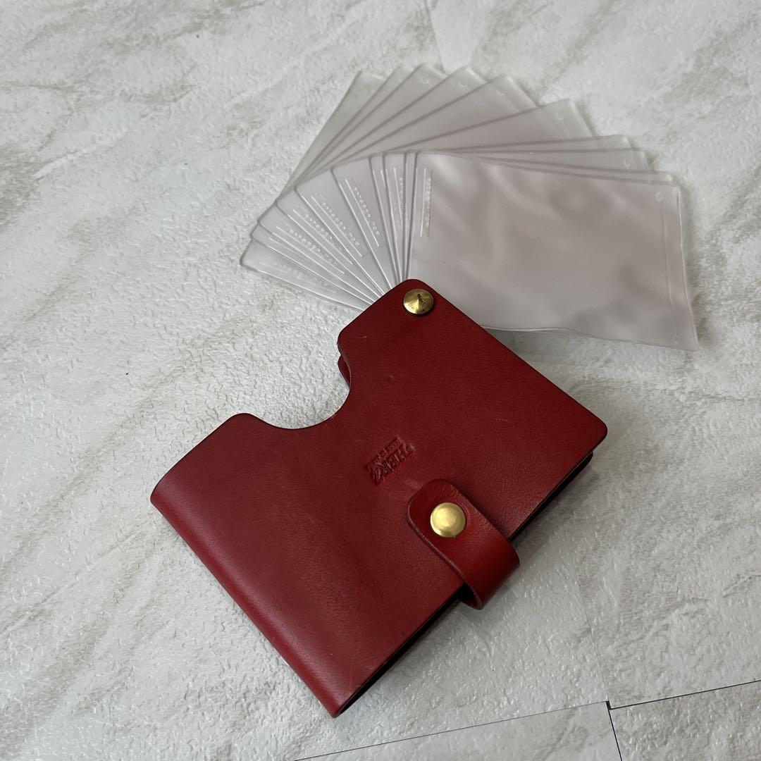 美品 HERZ ヘルツ カードケース 名刺入れ 赤 MADE IN JAPAN 美品 HERZ ヘルツ カードケース 名刺入れ 赤 MADE IN JAPAN