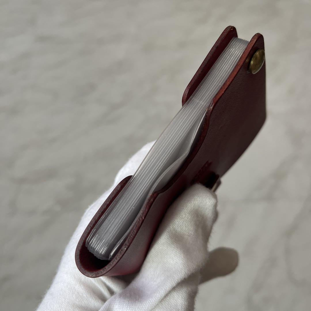 美品 HERZ ヘルツ カードケース 名刺入れ 赤 MADE IN JAPAN 美品 HERZ ヘルツ カードケース 名刺入れ 赤 MADE IN JAPAN