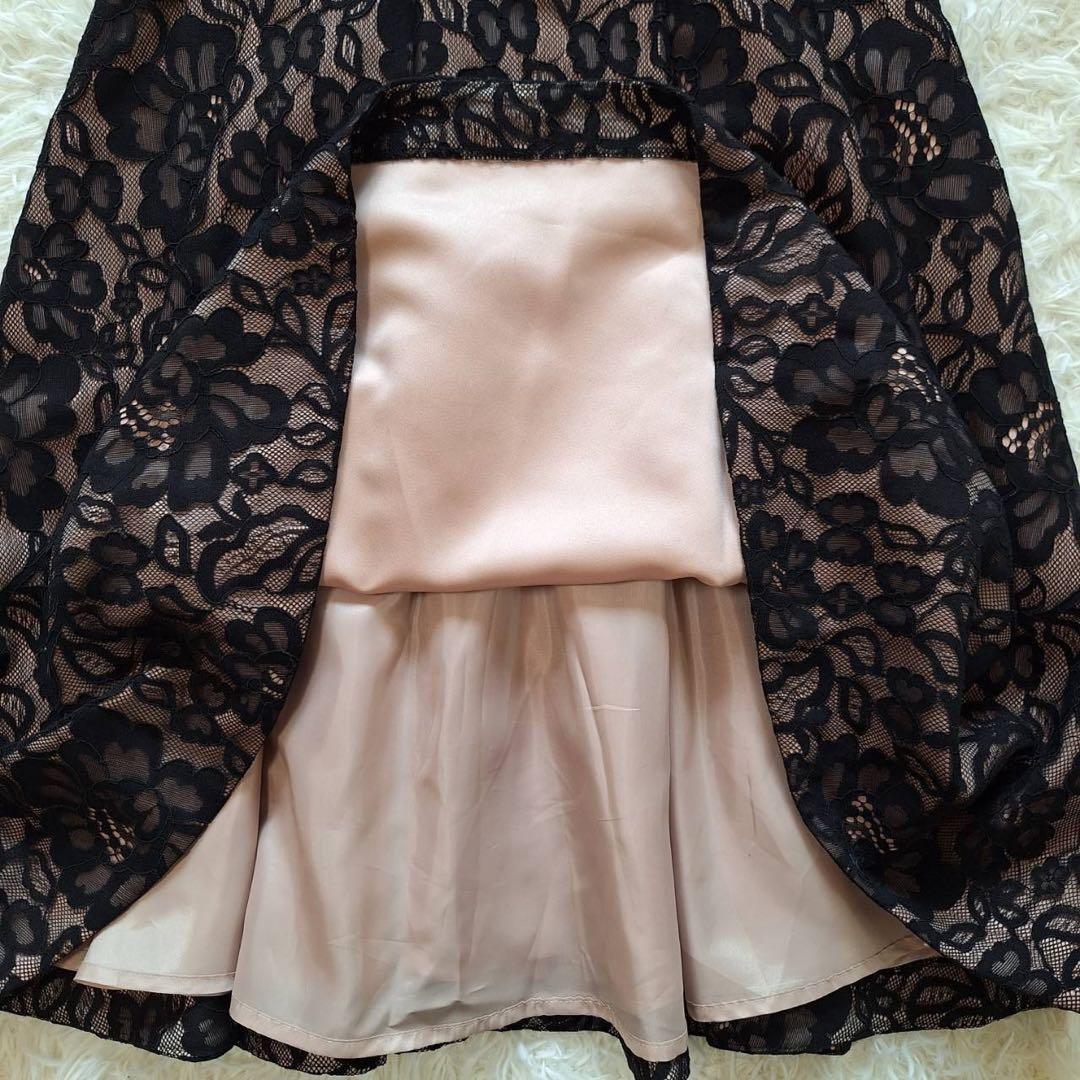 未使用タグ付✨グレースコンチネンタル コードレースフレアワンピース 38