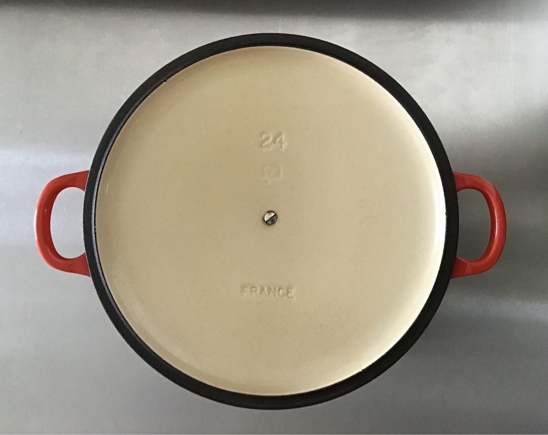 LE CREUSET ル・クルーゼ　鍋　ココット　24cm フランス製　IH可