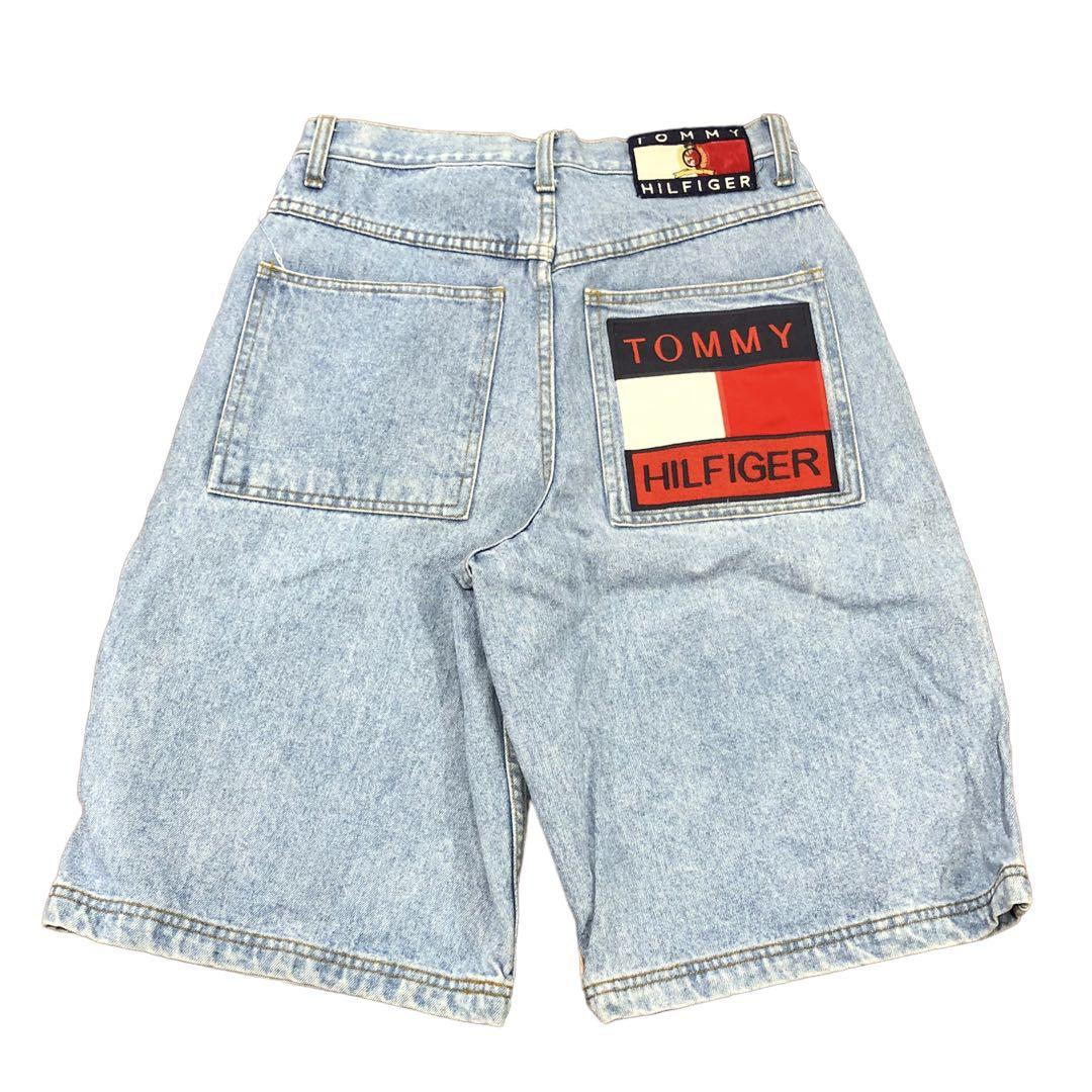90s TOMMY HILFIGER デニム ハーフパンツ □0130KH① 【大放出セール