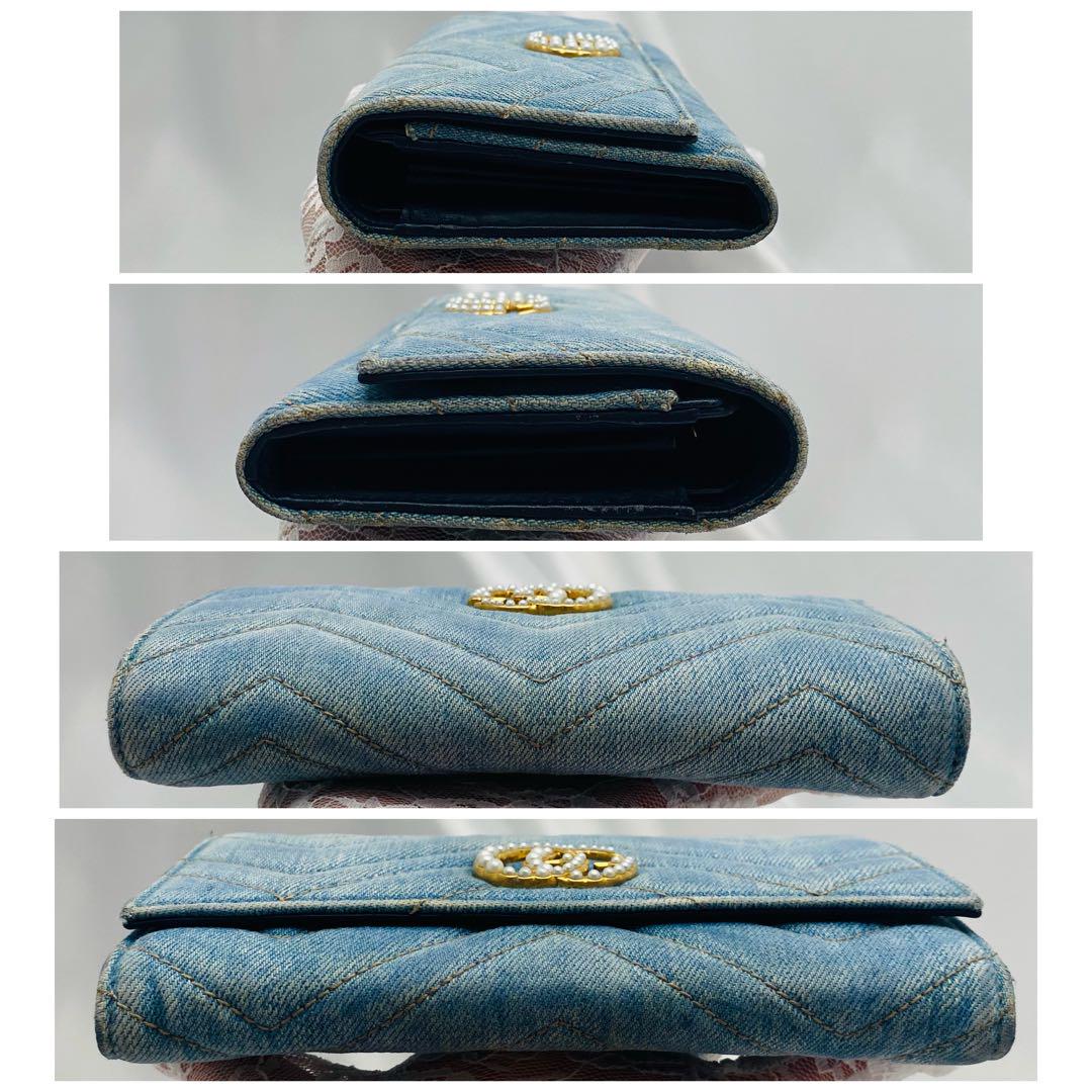 超極美品‼️日本限定品 Gucci グッチ GG マーモント デニム 長