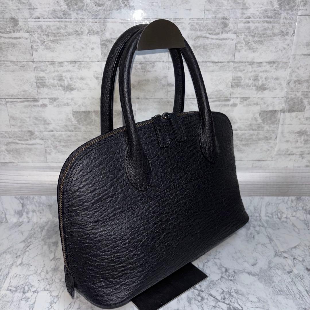 JRA 鮫革 ブガッティ型 ハンドバッグ シャーク サメ エキゾチックレザー