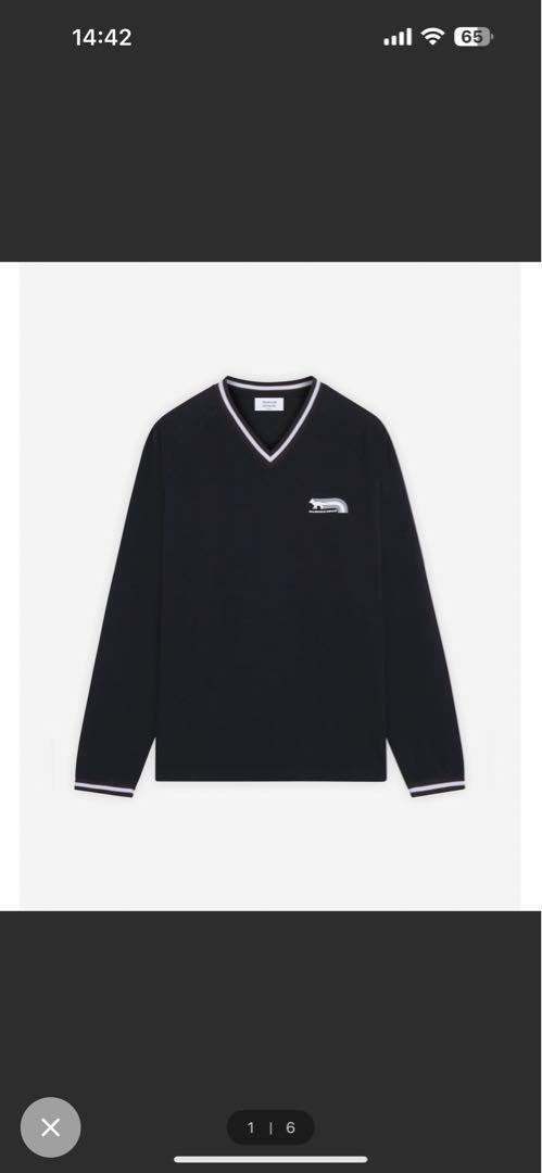MAISON KITSUNÉ Vネック長袖カットソー メゾンキツネ