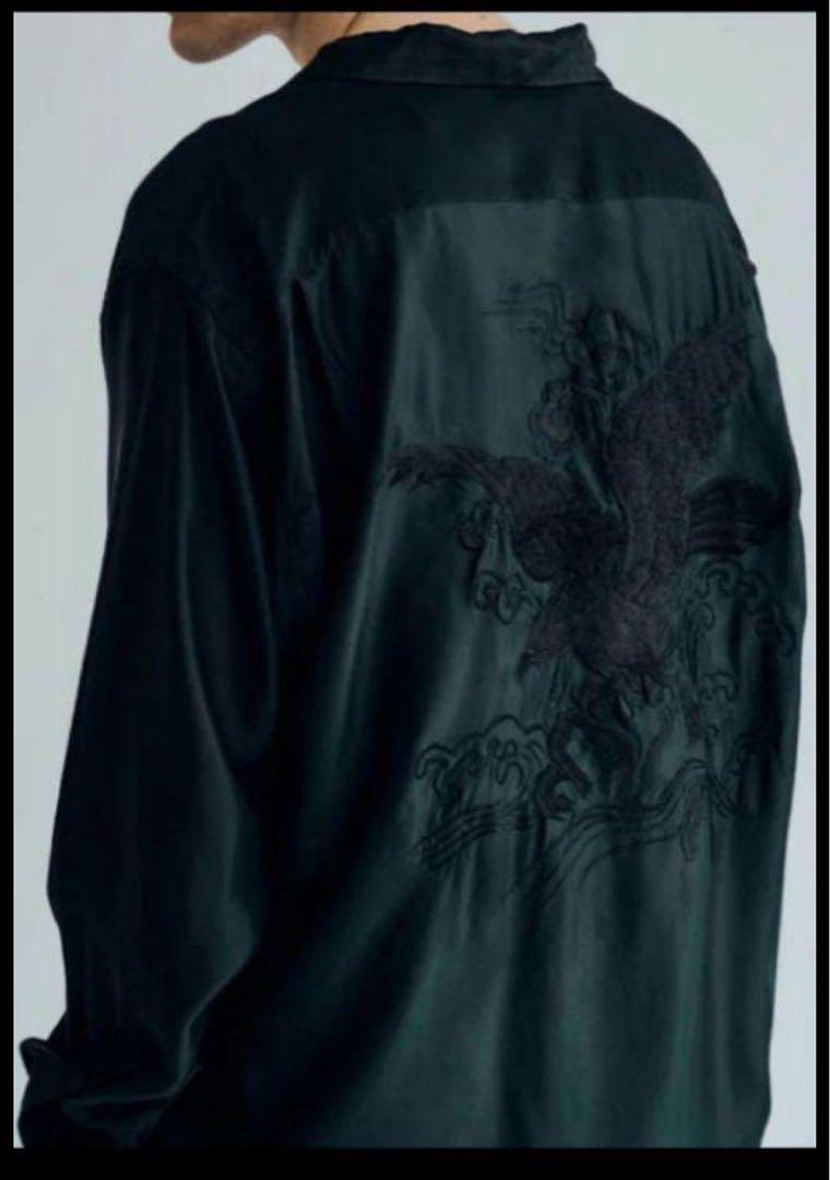 ACETATE SUKA SHIRT BLACK EAGLE