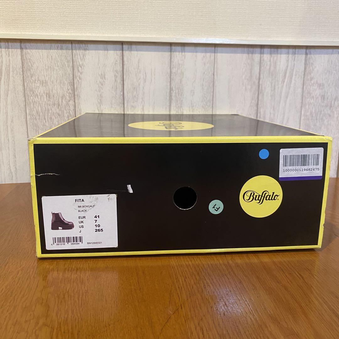 【EUR41】Buffalo バッファロー　ブーツ　ブラック レザー　他サイズ有