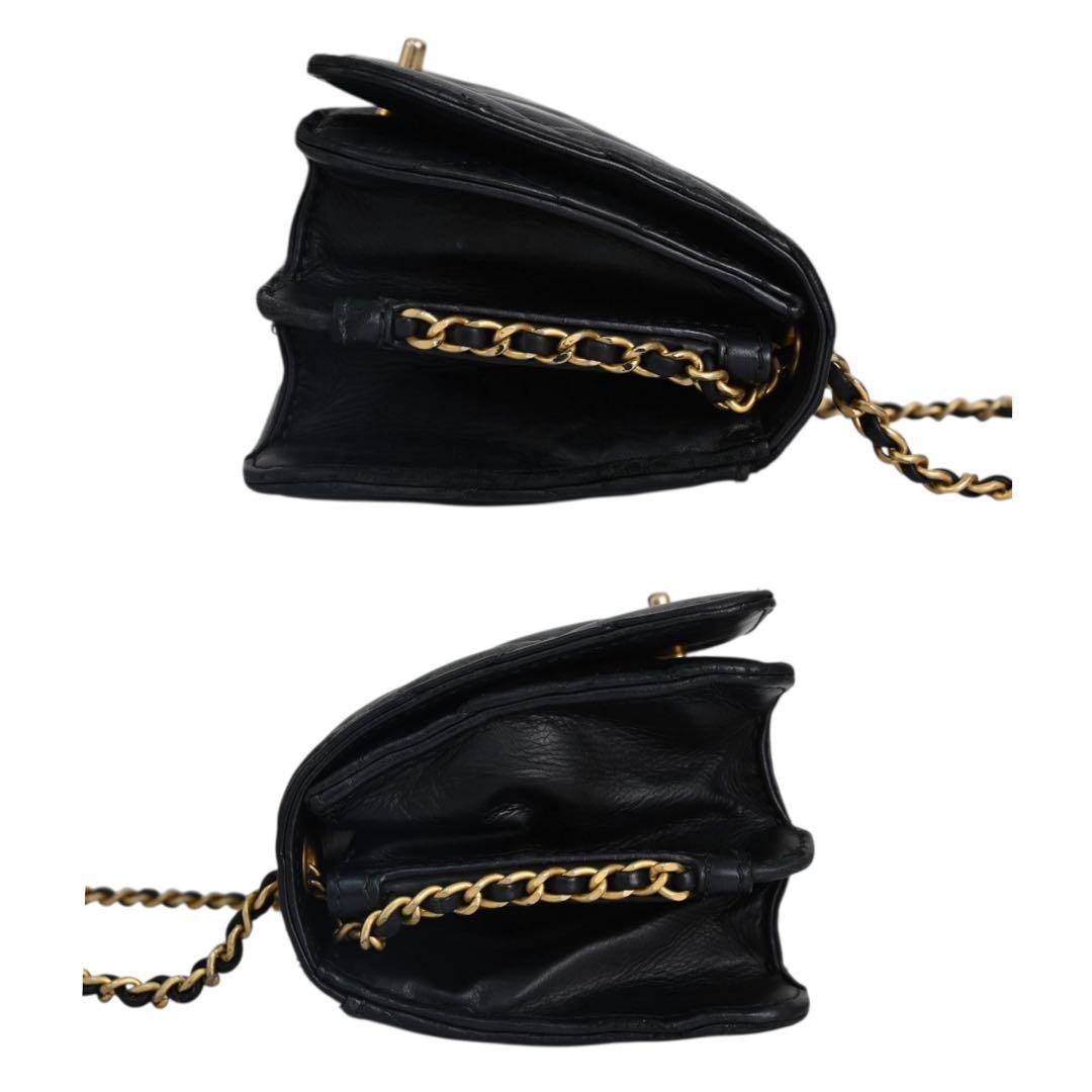 【美品】シャネル　マトラッせ　チェーン　ショルダーバッグ　トート　黒　ブラック