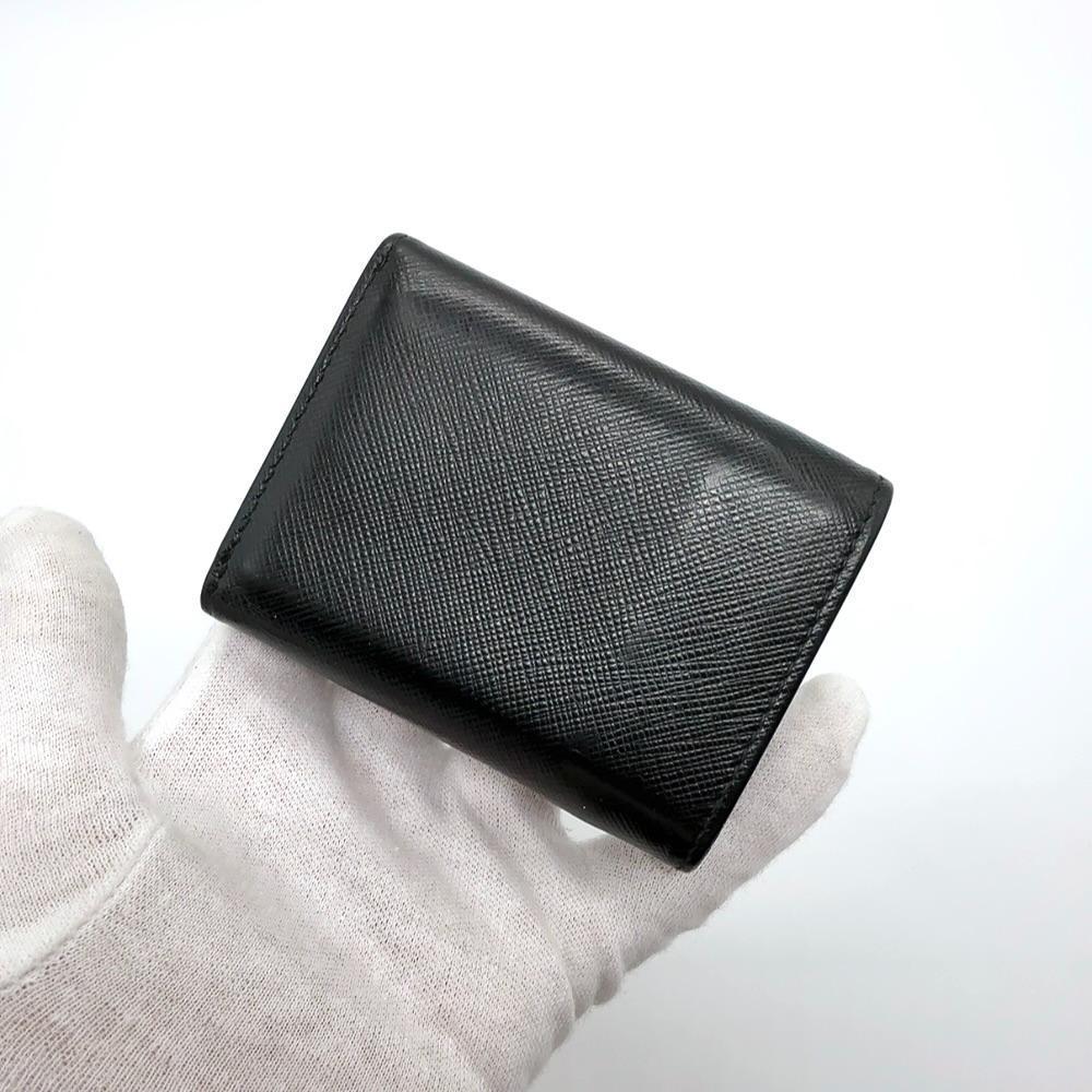 ◇プラダ◇レザー/サフィアーノ/コンパクトウォレット/三つ折り財布/ブランド