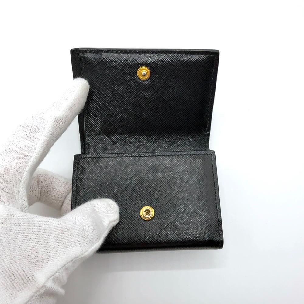 ◇プラダ◇レザー/サフィアーノ/コンパクトウォレット/三つ折り財布/ブランド