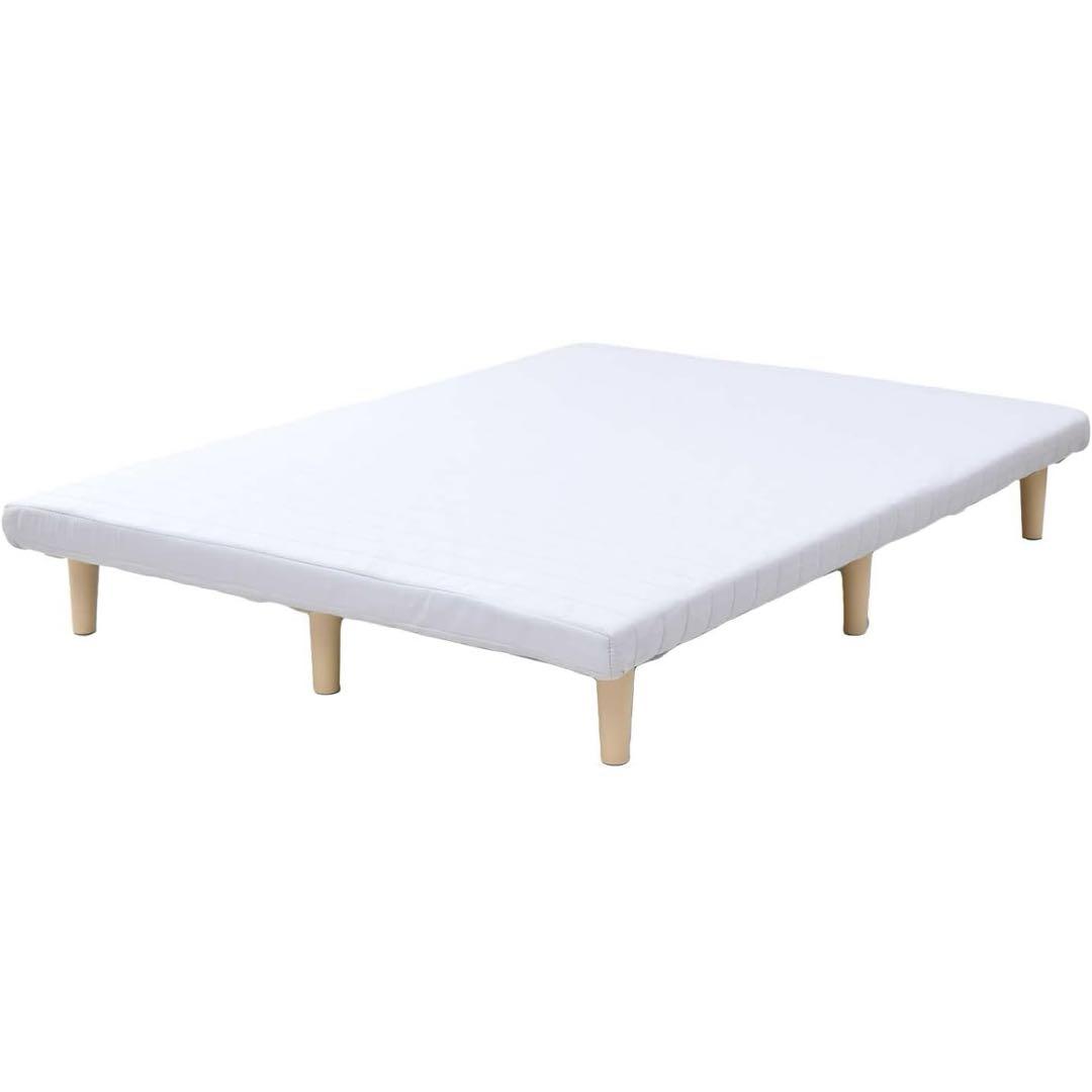 山善] 脚付きマットレス ベッド ベーシック ボンネルコイル450個 ダブル