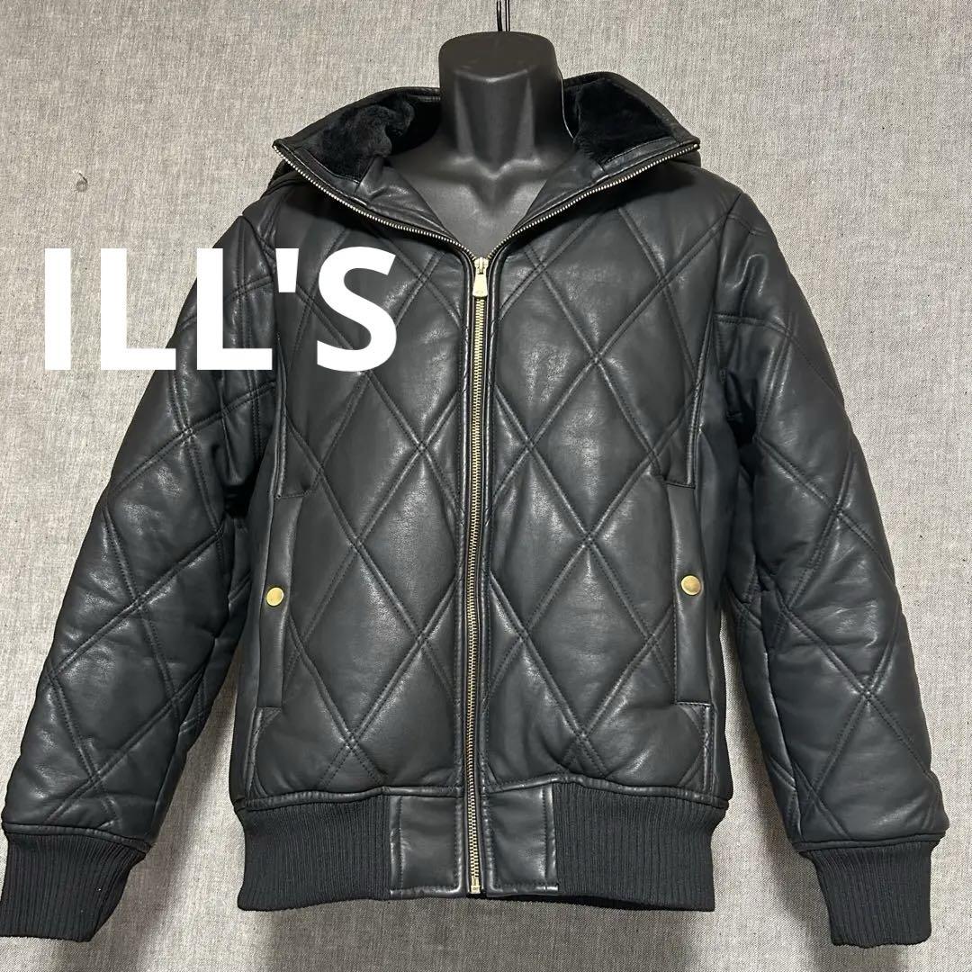 ILL'S イルズ　フェイクレザージャケット　キルティングジャケット　M