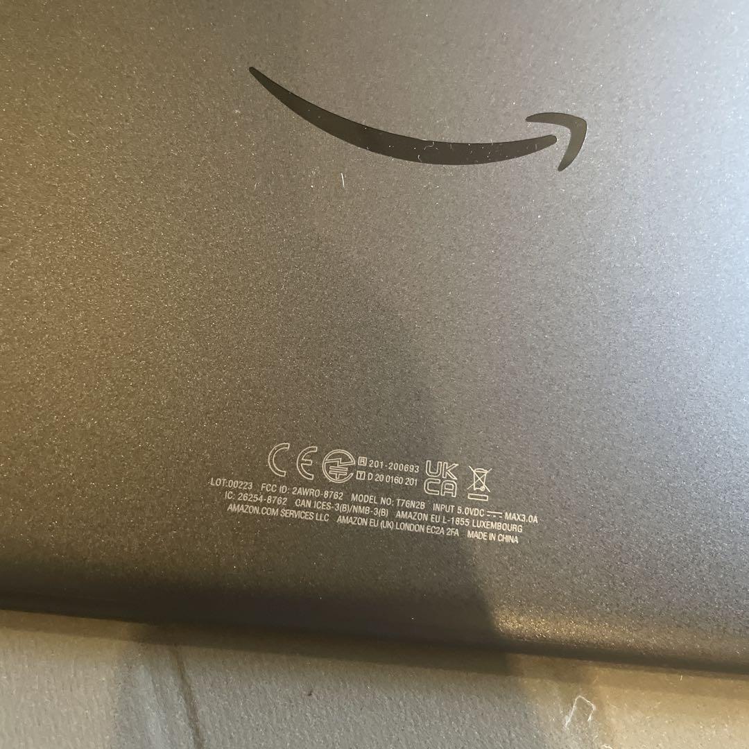 美品　Amazon タブレット本体 ブラック カバー付き