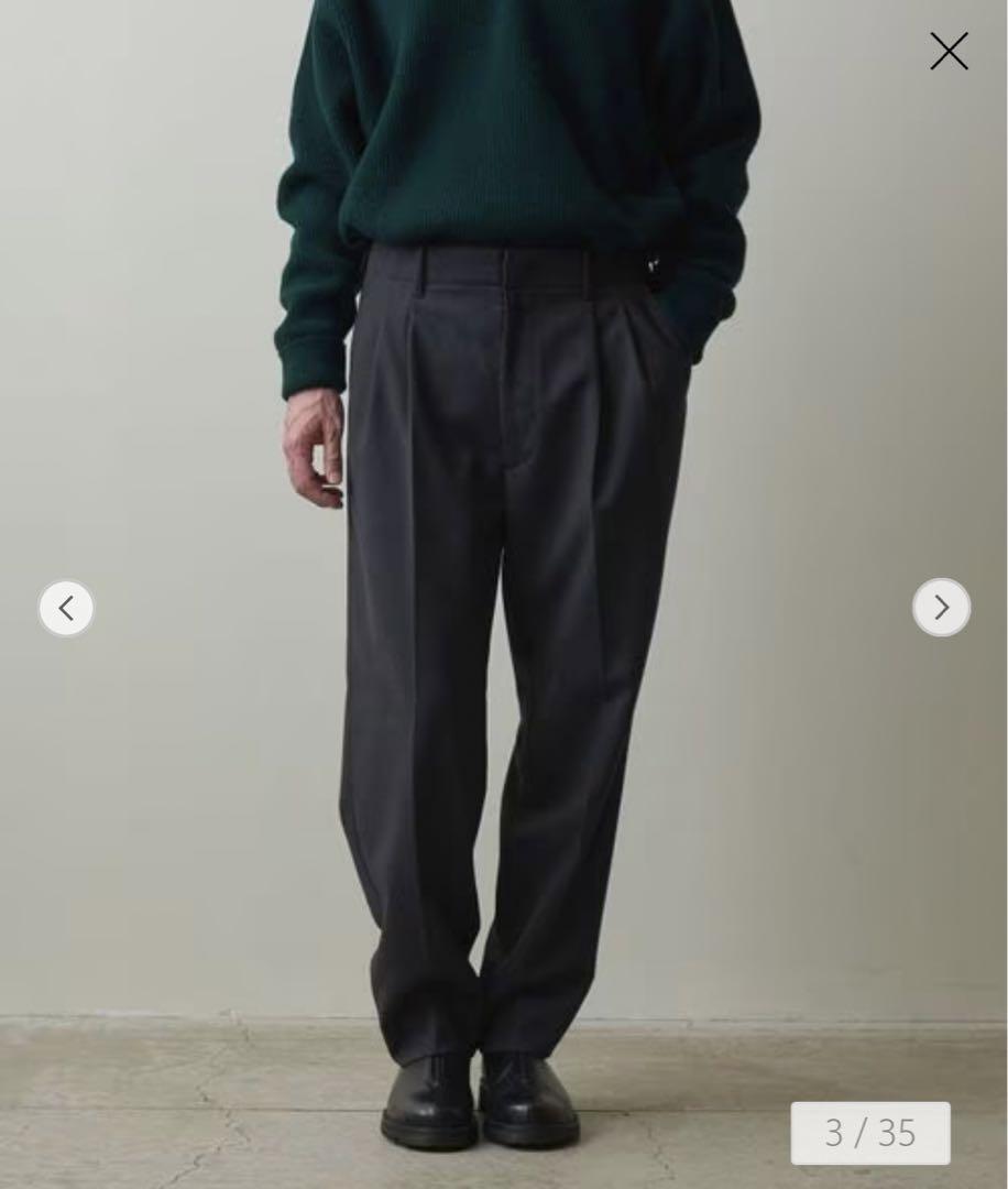新品　VIN TWILL 2PLEATED PANTS-BOLD/パンツ　S 高級お歳暮ギフト