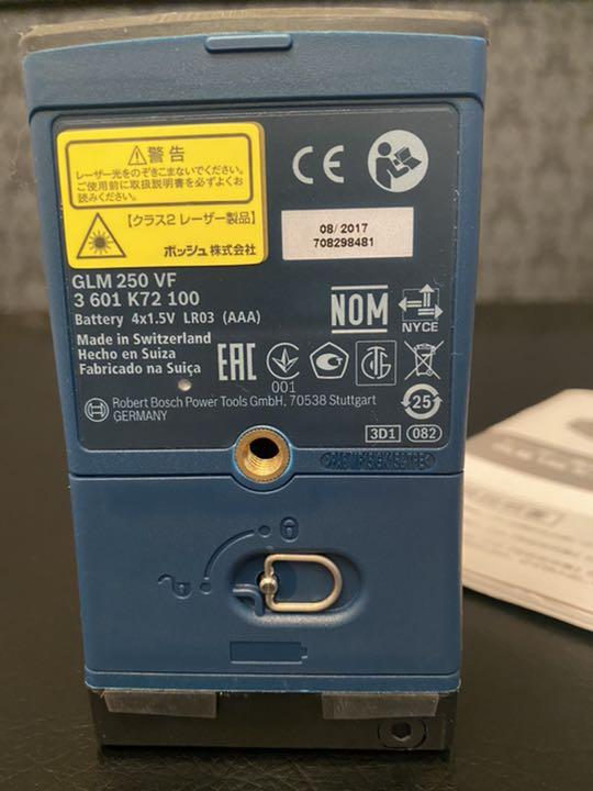 即納超歓迎 美品 レーザー距離計GLM250VF プロフェッショナル GqsIl-m63340100392 BOSCHボッシュ 即納再入荷