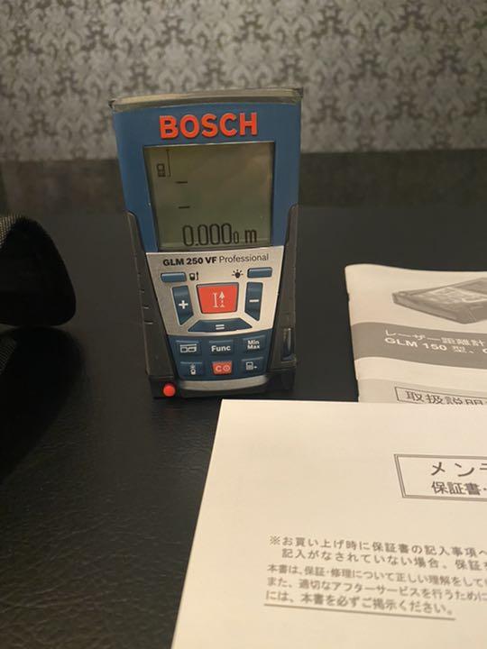 即納超歓迎 美品 レーザー距離計GLM250VF プロフェッショナル GqsIl-m63340100392 BOSCHボッシュ 即納再入荷