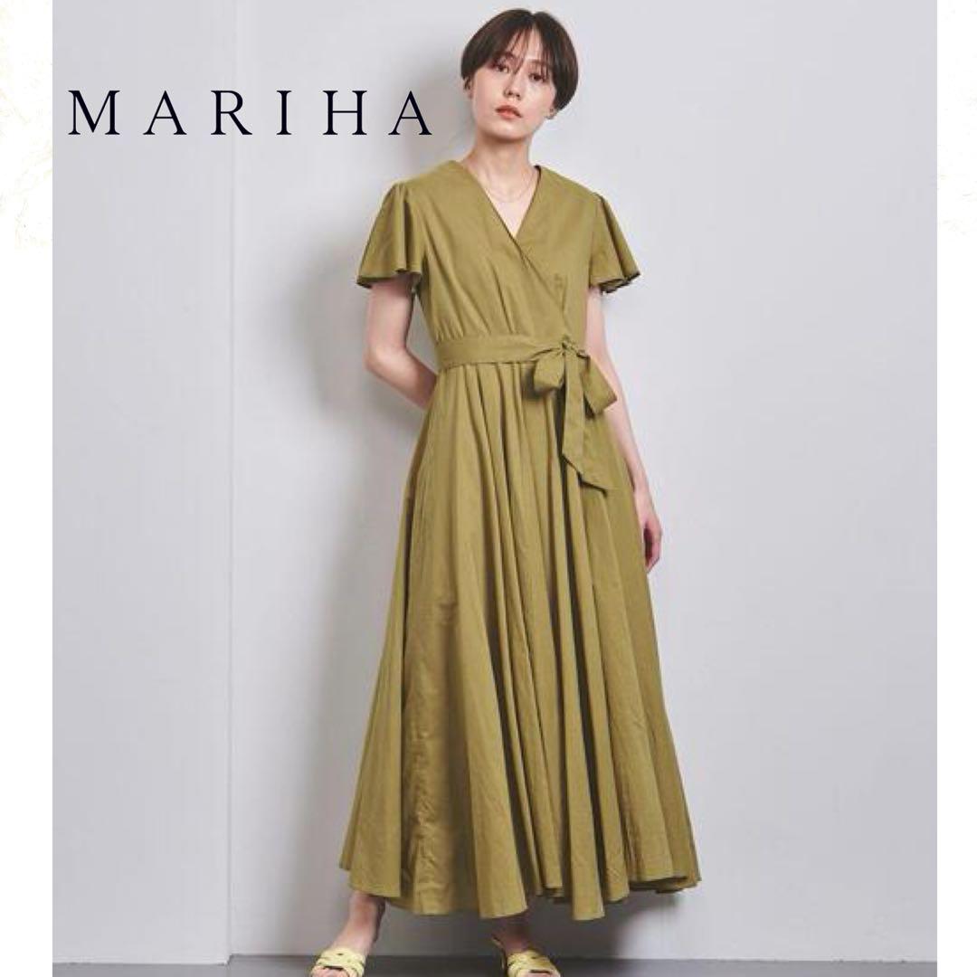MARIHA マドモアゼルのドレス オリーブ カーキ ロングワンピース