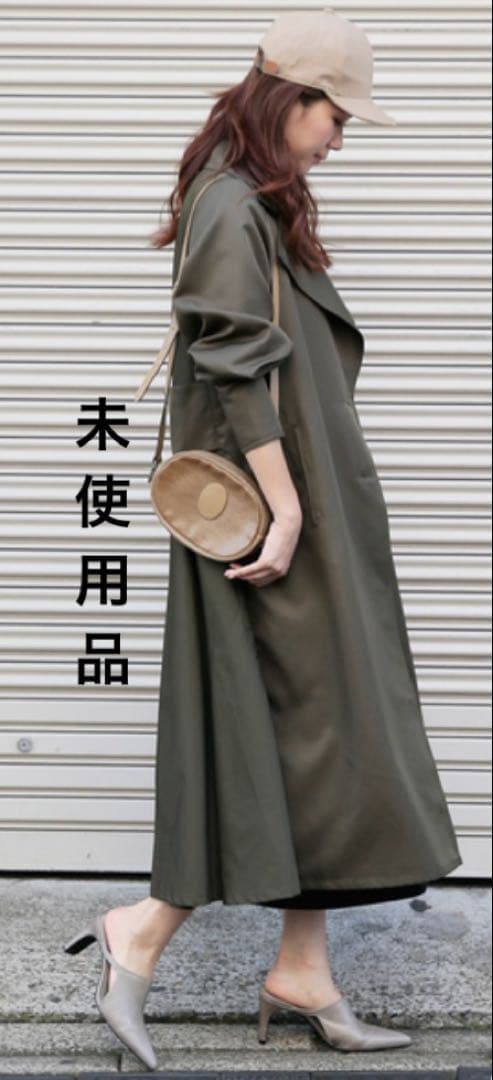 未使用品 Ameri VINTAGE OLIVE BACK FRILL JK