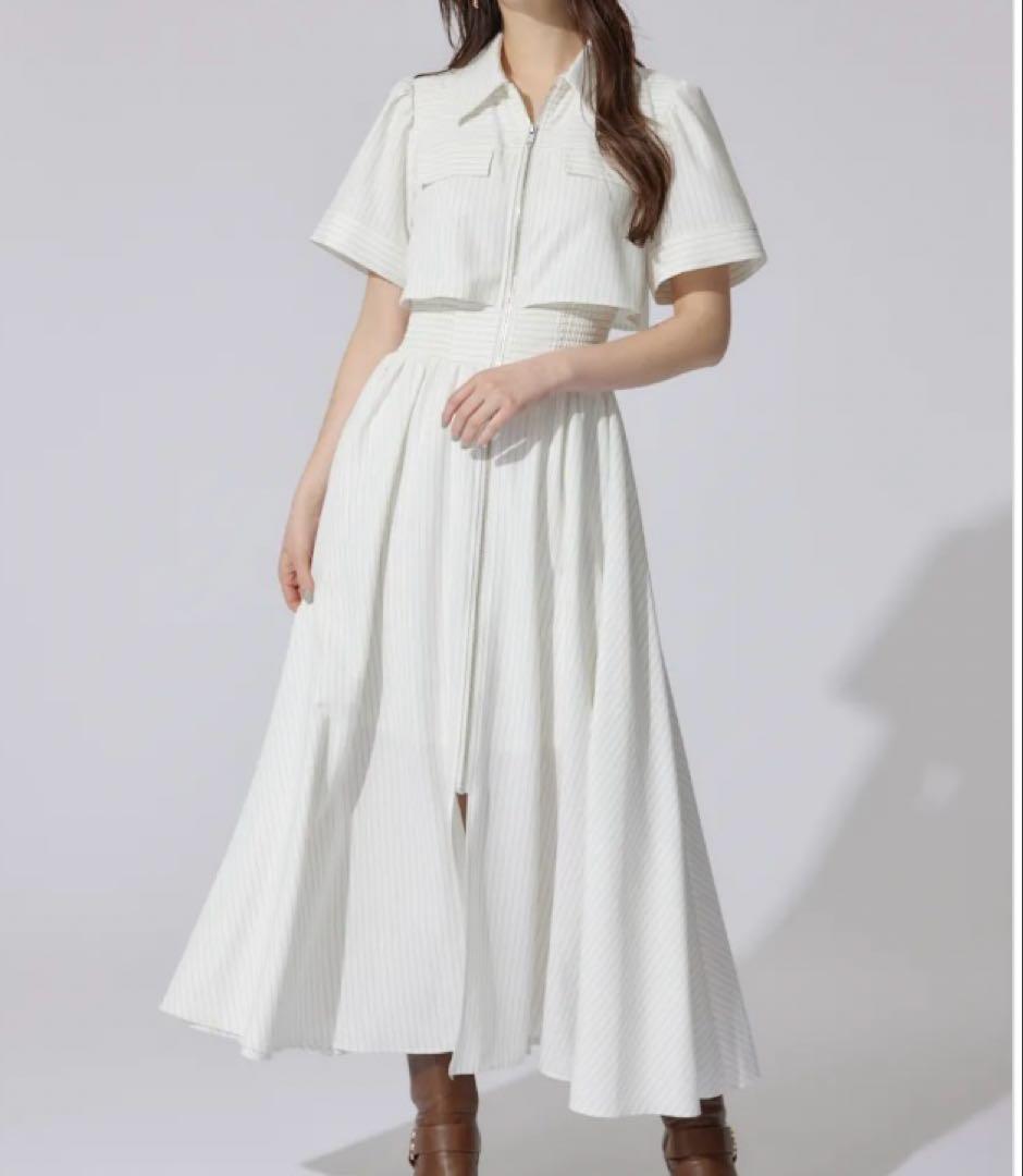 rienda バストフレアワンピース