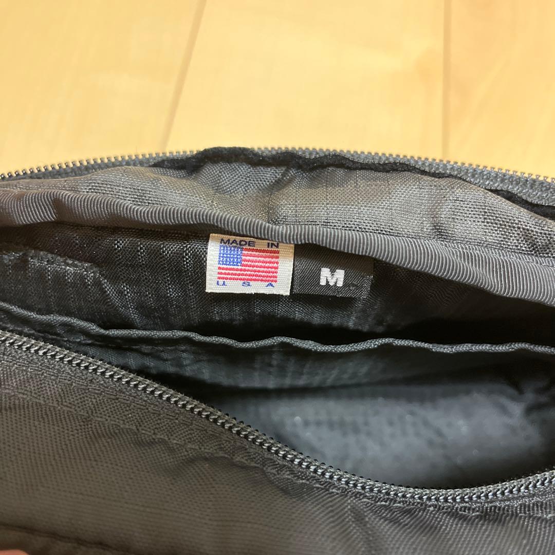 希少 GREGORY 旧ロゴ パデッドショルダー ポーチ M 黒 USA製