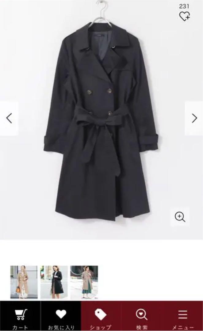 ROSSO 定番リボントレンチコート