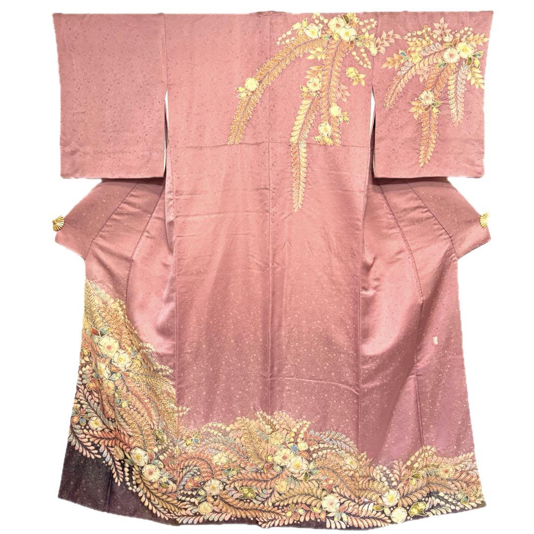桐屋翠山工房】徳永憲峯作 金通し辻ヶ花訪問着 身丈158 中古美品