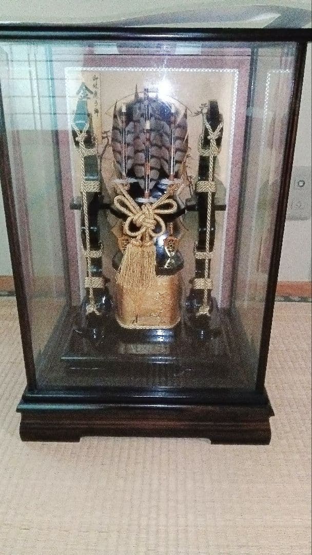 五月人形 ガラスケース入り 破魔弓