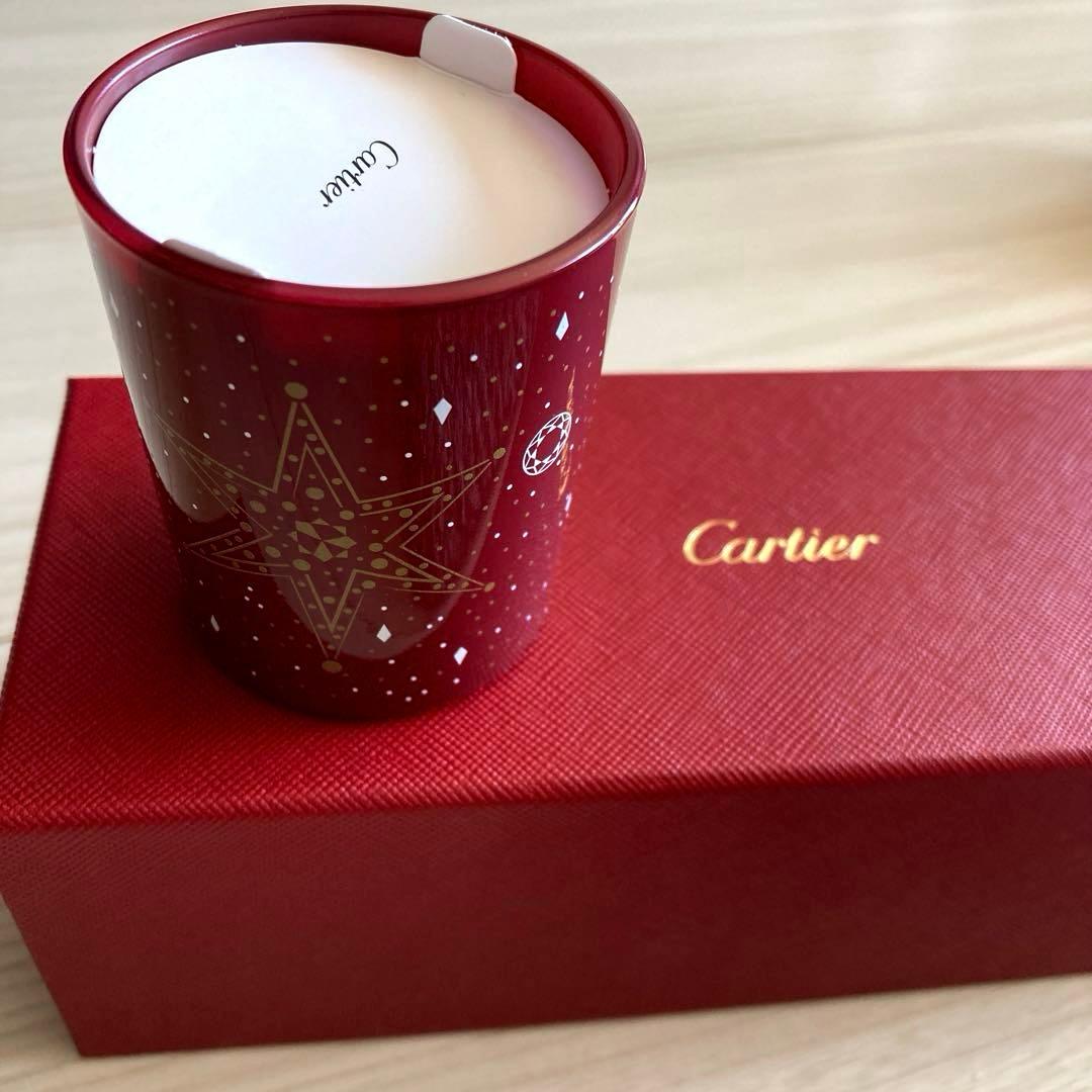 Cartier アロマキャンドル 3個セット レッド アロマキャンドル