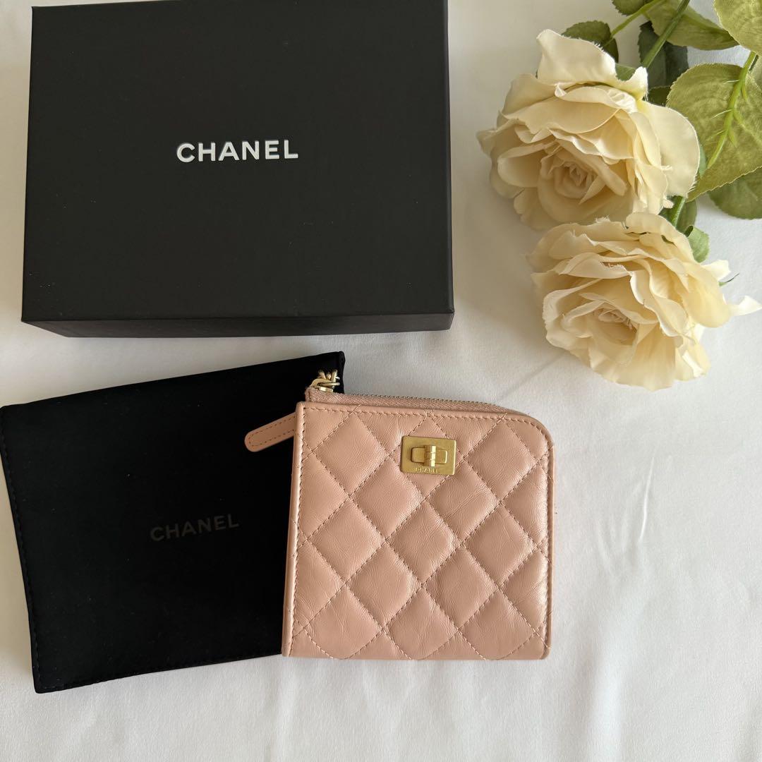 CHANEL ピンク キルティング カードケース
