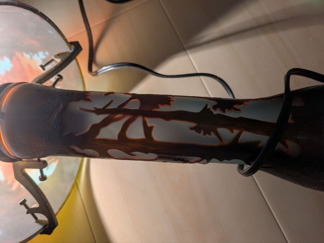 エミール ガレ風ランプ