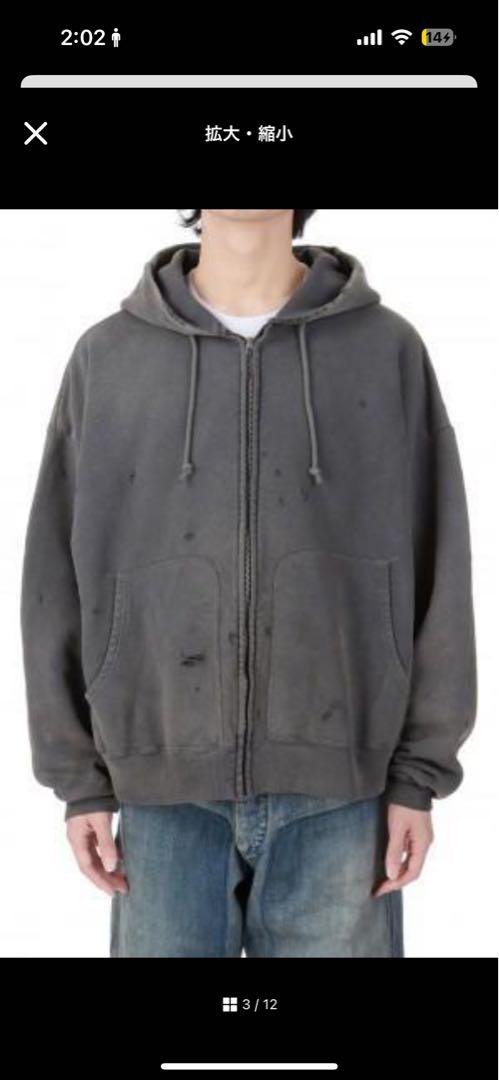23AW SAINT Mxxxxxx セントマイケル ジップフーディXL
