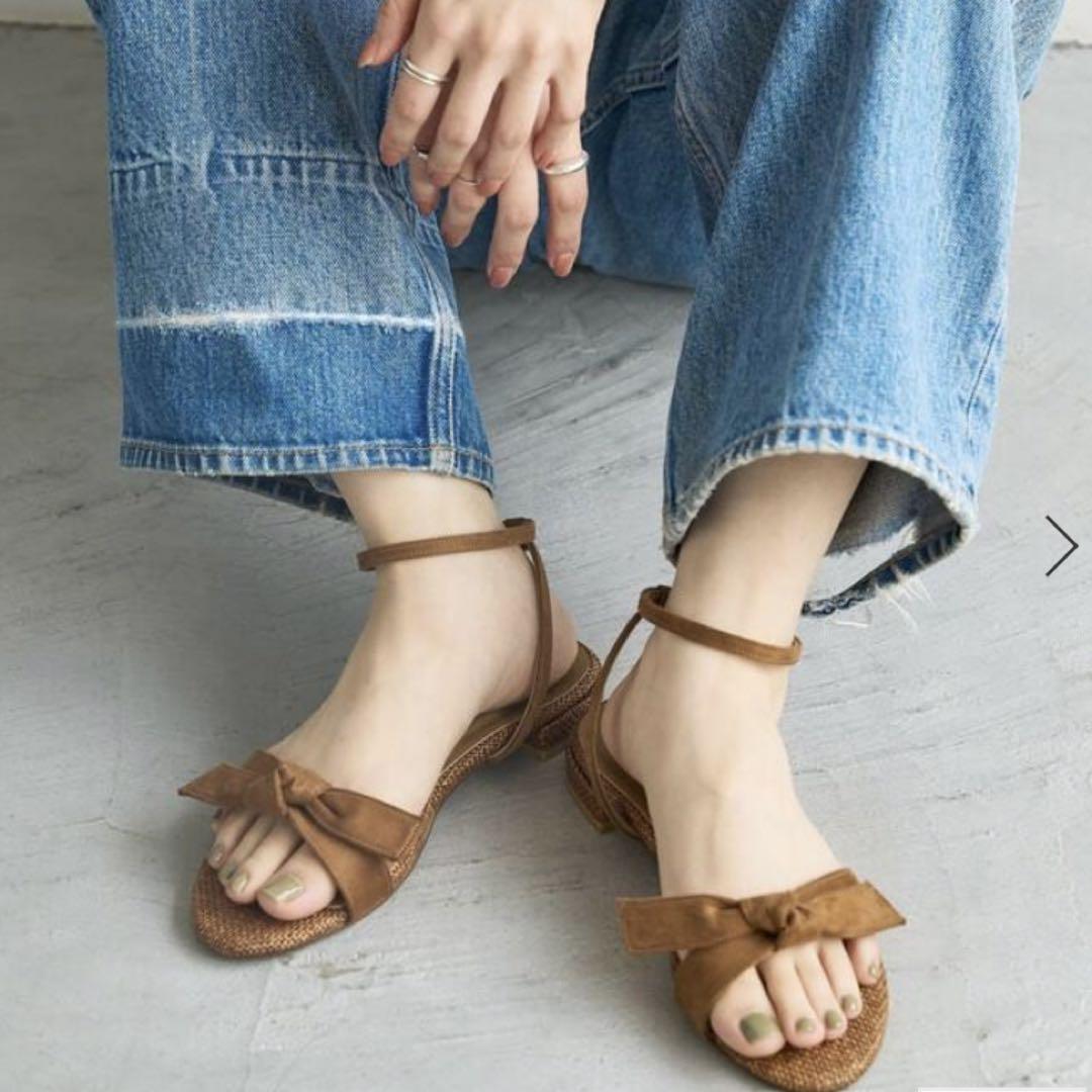 LE TALON リボンフラットサンダル リボンフラットサンダル（サンダル）｜LE TALON（ル タロン）の
